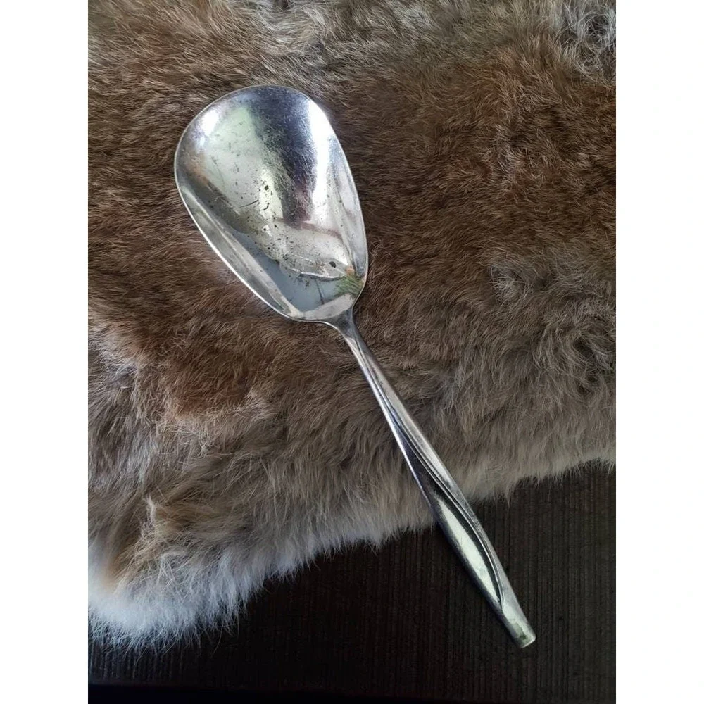 1960s WM Rogers & Sons Sea Spray Casserole Spoon Silverplate Serving Replacement